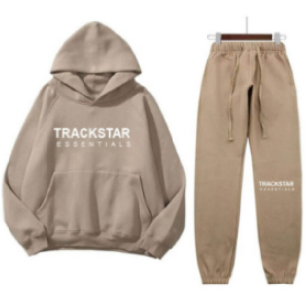 Essentials Trackstar Logo Printed Tracksuit Brown Essentials Trackstar Logo Printed Tracksuit Brown